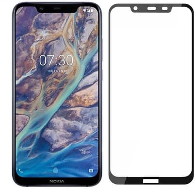 DrPhone Nokia 7.1 Glas - Tempered Glass 3D – Volledige Dekking - Schermbeschermer - Gehard Glas