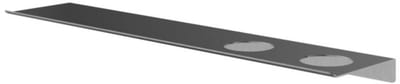 Hotbath &More SH060H2 planchet 60cm met 2 uitsparingen geborsteld gunmetal PVD