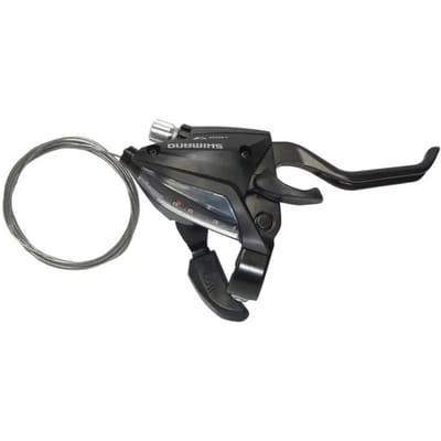 Fiets rem en derailleur hendel 2 vingers Shimano ST-EF500 V-Brake