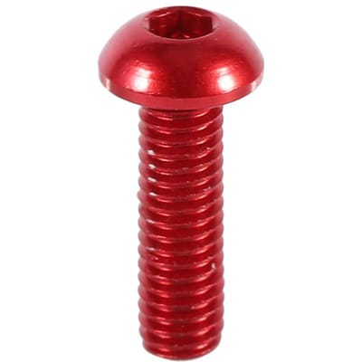 10 stuks M3 6 10mm Knop Ronde Kop Aluminiumlegering Metrisch Zeskantige Inbuskop Bout Rood 10mm rood
