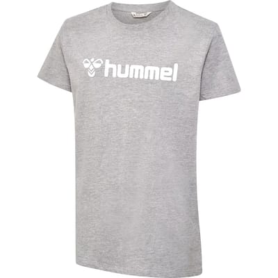 Hummel T-Shirt van biologisch katoen met groot logoprint