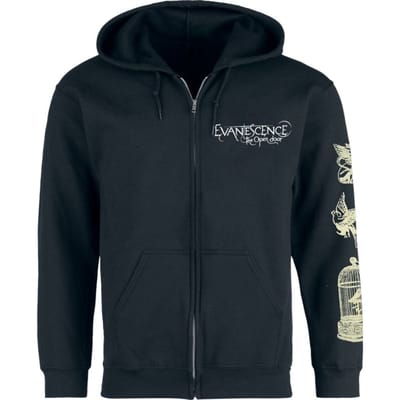 Evanescence Vest met capuchon - Open Door - S tot 3XL - voor Mannen - zwart