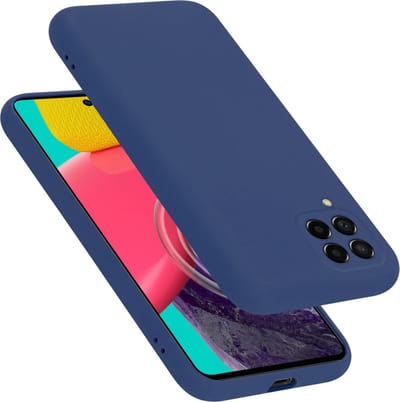Cadorabo Hoesje geschikt voor Samsung Galaxy M53 5G in LIQUID BLAUW - Beschermhoes gemaakt van flexibel TPU silicone Case Cover
