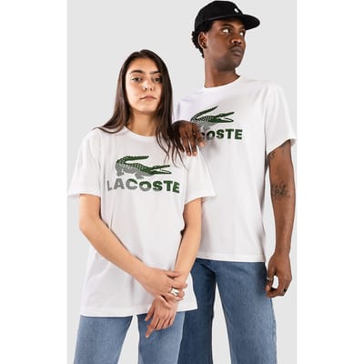 Lacoste Regular Fit Printed Cotton T-Shirt wit
