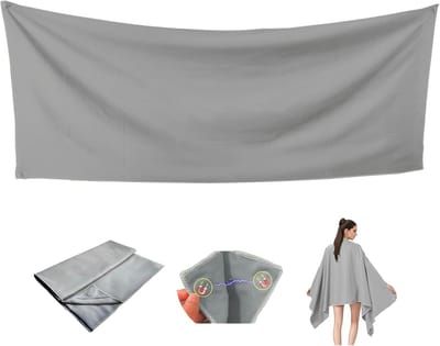 Strandhanddoek - Magnetische Handdoek met Hoekmagneten - Groot Formaat 75x30 cm - Microfiber Snel drogend en Zandvrij - Met Opbergtas - Geschikt voor Zwembad Kamperen en Reizen - Grijze Kleur