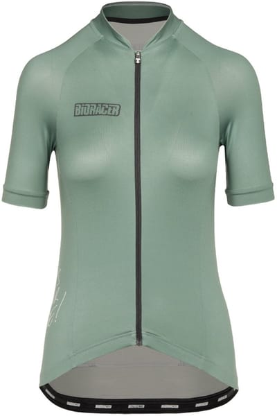 BIORACER Metalix - Fietsshirt Zomer - Dames - Groen - 4-Way Stretch - Aansluitend - Maat XL
