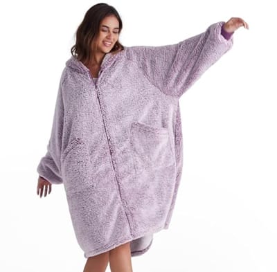 Hoodie Dekentje met Mouwen - Extra Zacht Warmte Werpdeken voor Binnen en Buiten