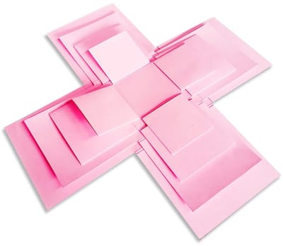 Dailygoods- Explosiegeschenkdoos 5-laags - Creatieve Verrassingsdoos - Doe-het-zelf Cadeau - Hoogwaardig Papier - Voor Valentijnsdag/Verjaardag