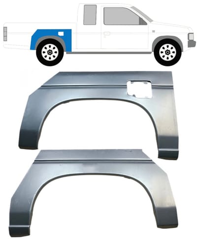 Reparatiepaneel achterspatbord voor Nissan Pickup D21 1987-1997 / Links + Rechts