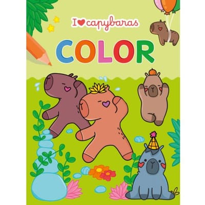 I Love Capybaras Color Kleurblok / I Love Capybaras Color Bloc De Coloriage