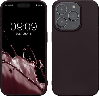 kwmobile telefoonhoesje geschikt voor Apple iPhone 15 Pro - Hoesje voor smartphone - Back cover in metallic braam