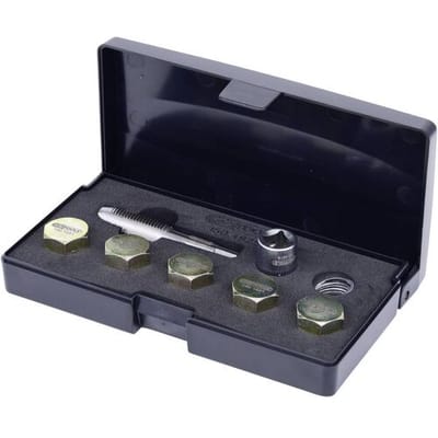 KS Tools 150.4925 Olieaftapschroef-schroefdraadreparatieset, 12-delig M15 x 1,5