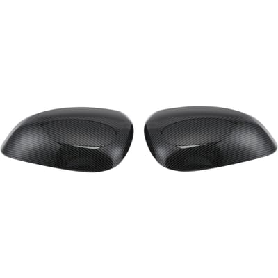 2 stuks Achteruitkijk Zijspiegel Cover Kap Behuizing Koolstofvezel Stijl Geschikt voor Prius 30Reiz black