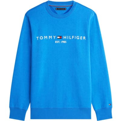 Tommy Hilfiger Tommy Logo Sweatshirt Blue Orbit Größe: XS | Pullover Outlet | Herren | Blau
