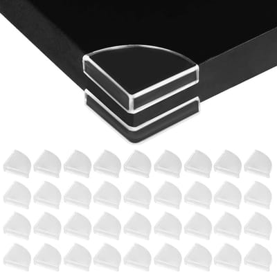 Famanu - 36 Stuks Transparante randbeschermers, slank design, babyveilig