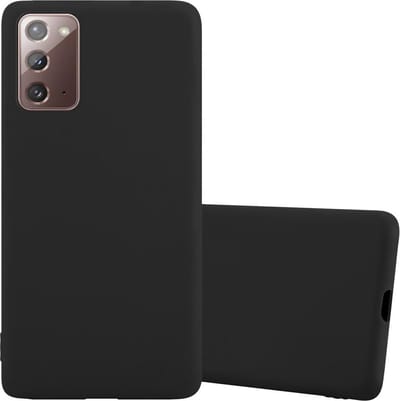 Cadorabo Hoesje geschikt voor Samsung Galaxy NOTE 20 in CANDY ZWART - Beschermhoes gemaakt van flexibel TPU silicone Case Cover