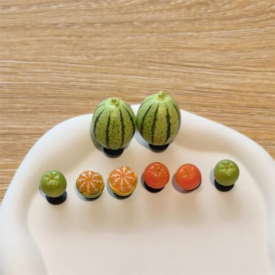 8 stuks/set Leuke Tomaten Sportsandalen Accessoire Cartoon Vruchten DIY Decoratieve Gesp Accessoire Schoenen Slippers Kleur Gespen beige