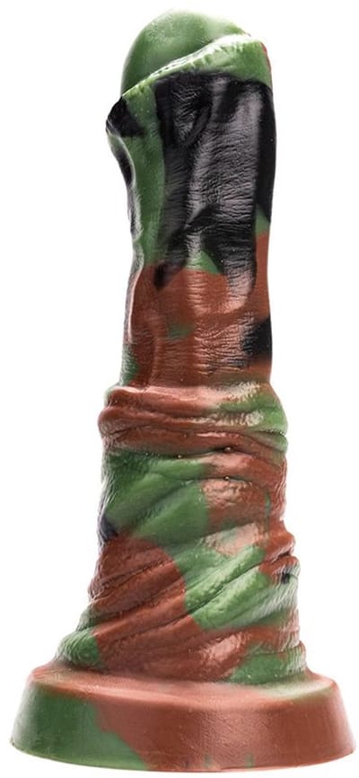 Kiotos Revolt - Dildo Fantasie - Green Army - Nr. 02 - Medium - 22,5 x 5,5 cm