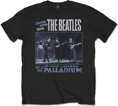 The Beatles - 1963 The Palladium Heren T-shirt - L - Zwart