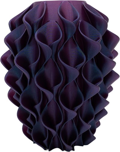 Bluma moderne vaas - Decoratieve vaas - Paars Galaxy - 3d geprinte vaas – geschikt voor droogbloemen - 20CM