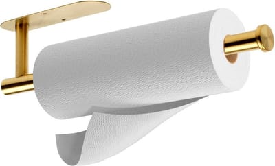 Keukenrolhouder Hangend Edelstaal Gouden - Papieren Handdoekenrek - Rollenhouder - Houder