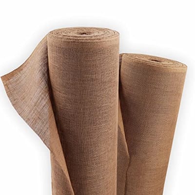 Aquagart Jute stof 305 g/m² jute mat tuin jute stof voor decoratie huis en tuin jute jute band voor planten winterbescherming natuurlijk weefsel wortelbescherming (15 m juteweefsel)