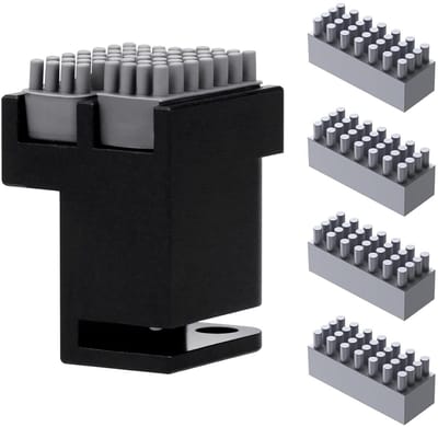 4 Extra Siliconen Borstels en Reinigingsset voor 3D Printers, Inclusief Nozzles en Wiper voor Verwarmd Bed