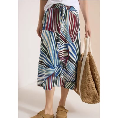 Midirok met grafisch patroon