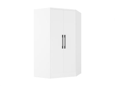Vente-unique Hoekkast met 2 deuren - L101 cm - Wit - AURALI
