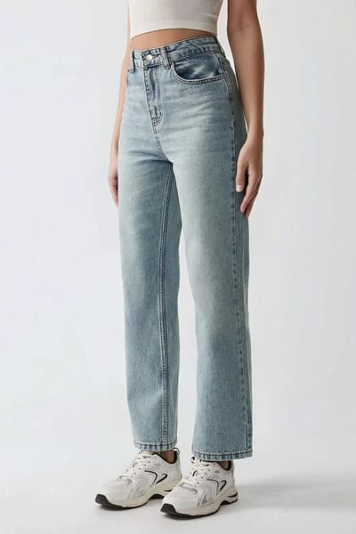 Rechtdoorgankelijke Denim Jeans