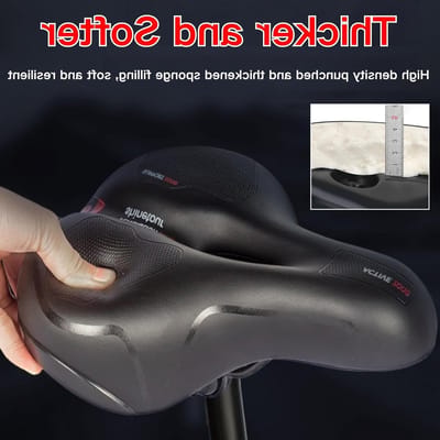 Oversized Fietszadel voor Comfort en Ondersteuning - Ademend, Schokabsorberend en Inclusief Regenhoes en Gereedschap voor MTB, Racefietsen en Stadsfietsen