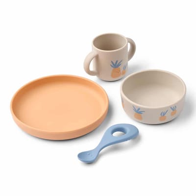 Liewood Kinderservies Set Vivi Pineapple Sandy