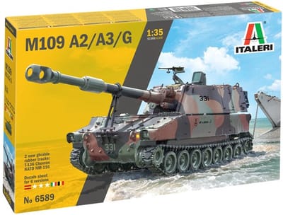 Italeri Modelbouwpakket Militaire voertuigen - 6589 M109 A2/A3/G Tank Plastic - 1:35 - Modelbouw