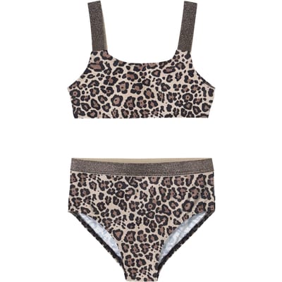 NAME IT NKFZERIA BIKINI Meisjes Bikini - Brown Lentil - Maat 110/116