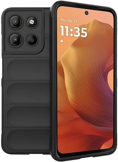 Hoesje geschikt voor Motorola Moto G17/G17 Power/G15/G15 Power - Techsuit Magic Shield Silicone Back Cover - Zwart