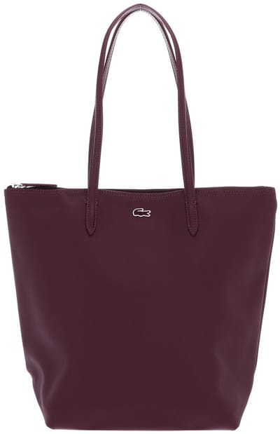 LACOSTE Schoudertas L.12.12 Concept Vertical Shopping Bag Expresso Wijnrood