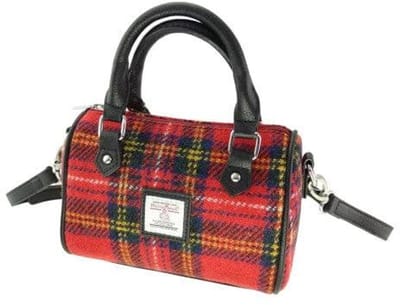 Bowlingtas mini Kilbride Tartan Royal Stewart - 17x 20x11 - Harris Tweed - Glen Appin of Scotland