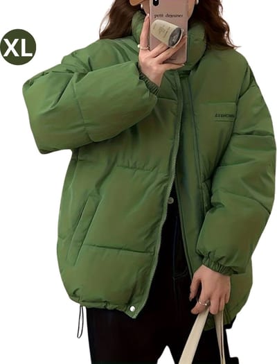Nivard Winterjas - Dames - Parka Heren Winterjas - Winter - Volwassen - Lange Jas Dames - Mantel Dames - Groen - Maat XL