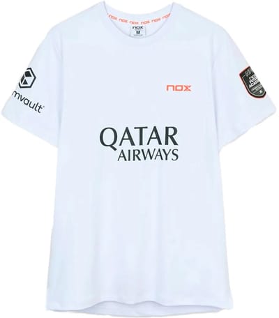 Nox Sponsors At10 T-shirt Met Korte Mouwen Wit XL Man