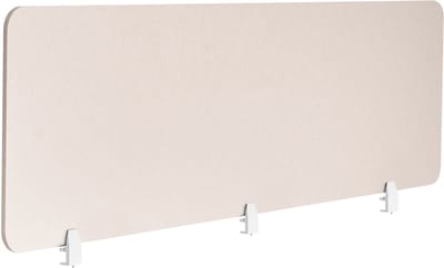 BELIANI SPLIT - Bureauscheidingswand - Beige - 180 x 50 cm - PET-vilt
