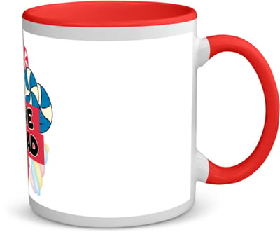 Akyol - papa cadeau - koffiemok - theemok - rood - 420 - met opdruk - papa - vader cadeau - met opdruk - vader cadeau - vader cadeautjes - vaderdag cadeau - vader cadeautjes verjaardag - liefste papa - papa - leuk kado om te geven - 350 ML inhoud
