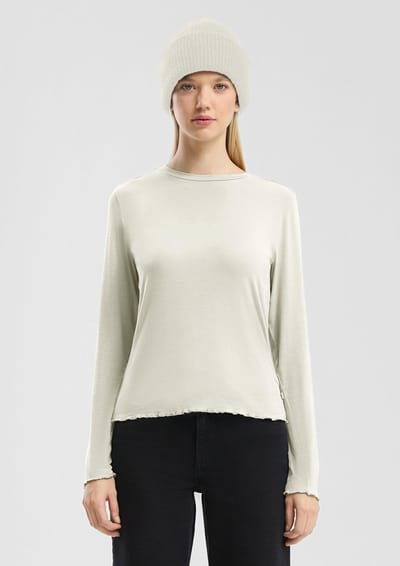 fitted long sleeve t-shirt voor dames QS