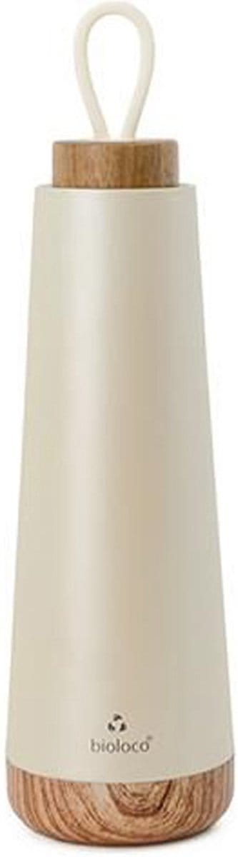 Bioloco RVS Drinkfles Thermo - Loop - Pearl - 500ml