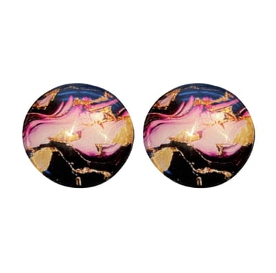 Clip oorbellen -roze -2 cm- geen gaatje- Charme Bijoux