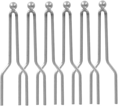 Brandapparatuur Punten - Houtbrander Accessoires - Houtbewerking Hobby - Nikkel-chroomlegering - 6 Stuks - Zilverkleurig