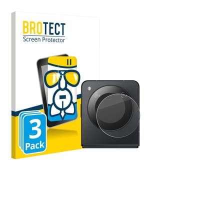 Screenprotector 3 Stuks voor Nubia Flip 5G (ALLEEN Camera) Beschermglas transparant