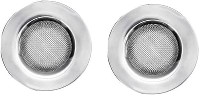 Set van 2 Douche- en Wastafel Zeefjes RVS voor Afvoer