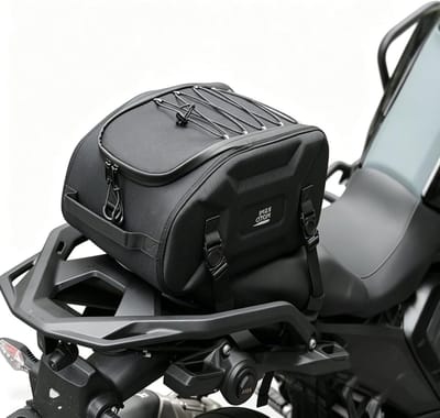 Achtertas voor motorfiets - Waterdichte, multifunctionele motortas van 13 liter met reflecterende elementen, zittas en helmtas