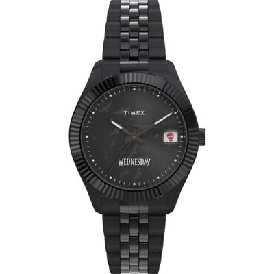 Timex x Wednesday Legacy TW2Y19600 Horloge - Staal - Zwart - Ø 36 mm