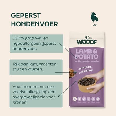 Koudgeperste Hondenbrokken Lam & Aardappel 36 kg - Graanvrij en Hypoallergeen